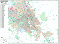 San Jose Digital Map Premium Style